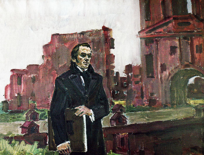 «Т. Шевченко у м. Корець». 1983. Полотно, олія